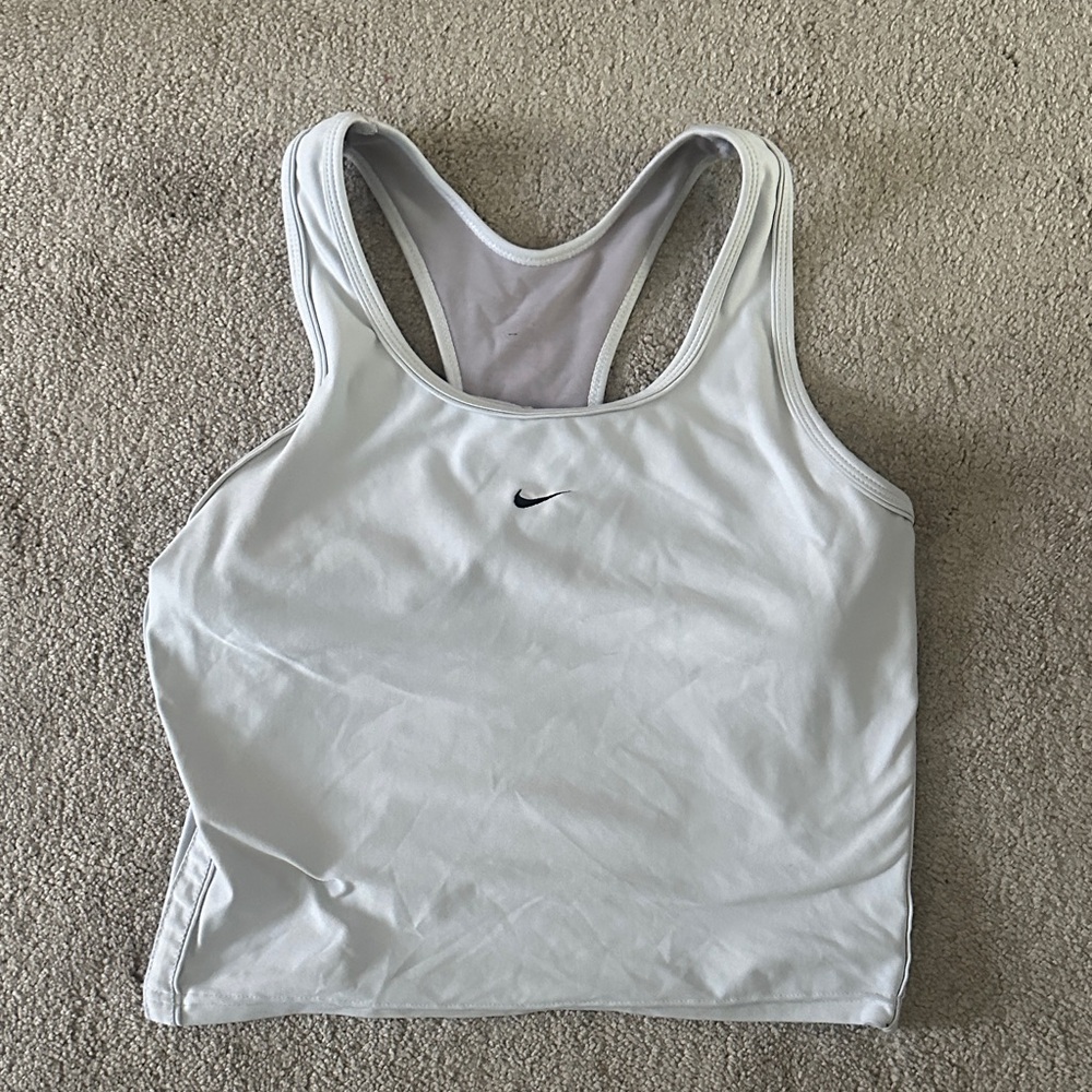 Nike White Athletic Tank